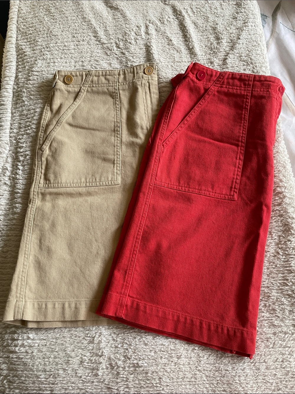 Jones New York Red and Tan A-Line Skirts - Picture 4 of 5
